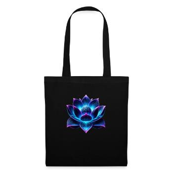 Neon Lotus Flower - Tote Bag - black - Front