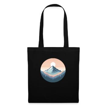 Mountain Sunrise Graphic T-Shirt: Nature Explorer - Stoffbeutel - Schwarz - Vorne