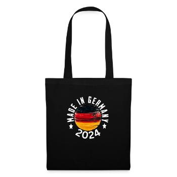 Deutschland 2024 - Stoffbeutel - Schwarz - Vorne