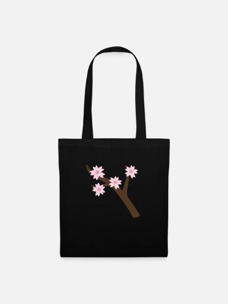 Sakura Zweigstelle - Stoffbeutel - Schwarz