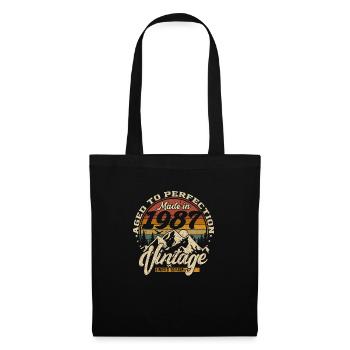 Made in 1987 Vintage Édition limitée Cadeau - Sac en tissu - noir - Devant