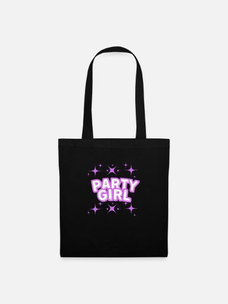 PARTY GIRL - Stoffbeutel - Schwarz