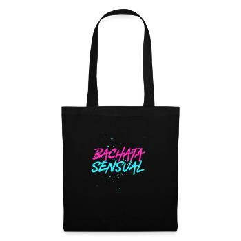 Bachata sensual - Sac en tissu - noir - Devant