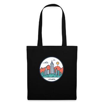 Atlanta Georgia Geschenk Geschenkidee - Stoffbeutel - Schwarz - Vorne