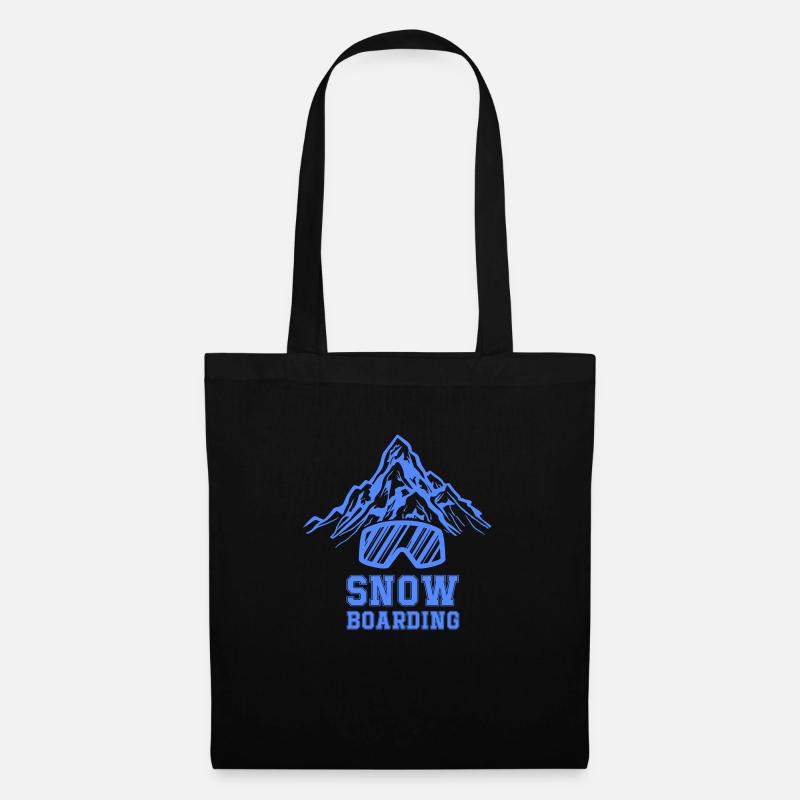 Snowboarding - Stoffbeutel - Schwarz