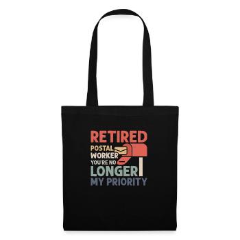 Retired Postal Worker Mailman Postal Worker - Tote Bag - black - Front