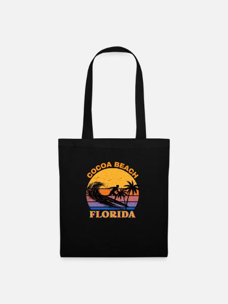 Surfen Florida - Stoffbeutel - Schwarz