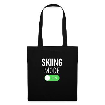 Skiing Mode On - Ski - Skiing - Directions - Tote Bag - black - Front