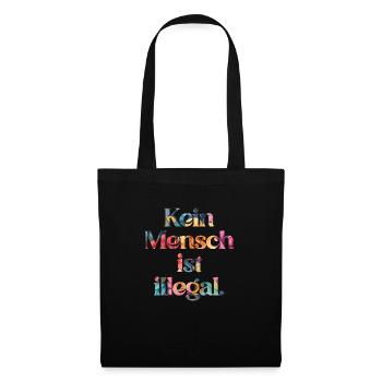 PERSONNE N’EST ILLÉGAL - L’Original - Sac en tissu - noir - Devant