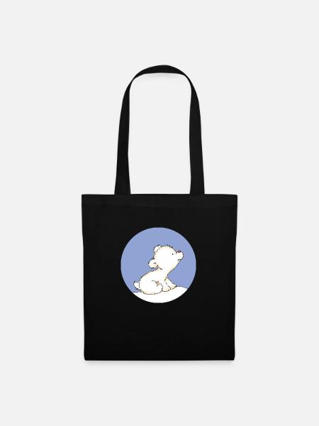 Baby Polar Bear - Stoffbeutel - Schwarz