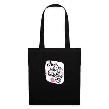 Home is - Tote Bag - black - Front