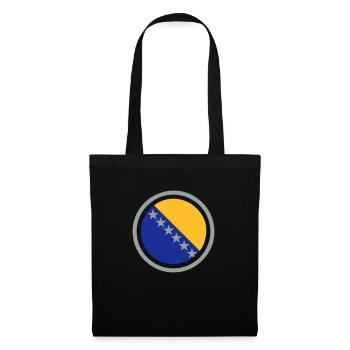 Emblème Bosnie - Sac en tissu - noir - Devant