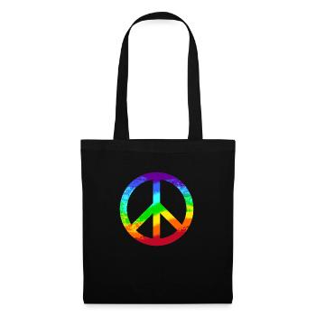 Pacifique Reggae signe de paix - Sac en tissu - noir - Devant