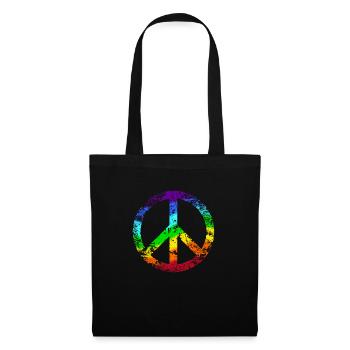 Pacifique Reggae signe de paix - Sac en tissu - noir - Devant