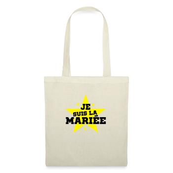 je suis la mariée - Sac en tissu - nature - Devant