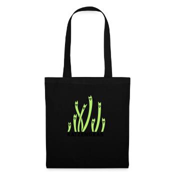 Cat Grass 2 - Tote Bag - black - Front