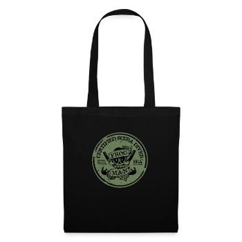 CERTIFIED SCUBA DIVER NOIR ET OLIVE - Sac en tissu - noir - Devant