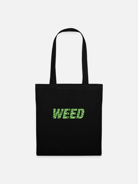 WEED - Stoffbeutel - Schwarz
