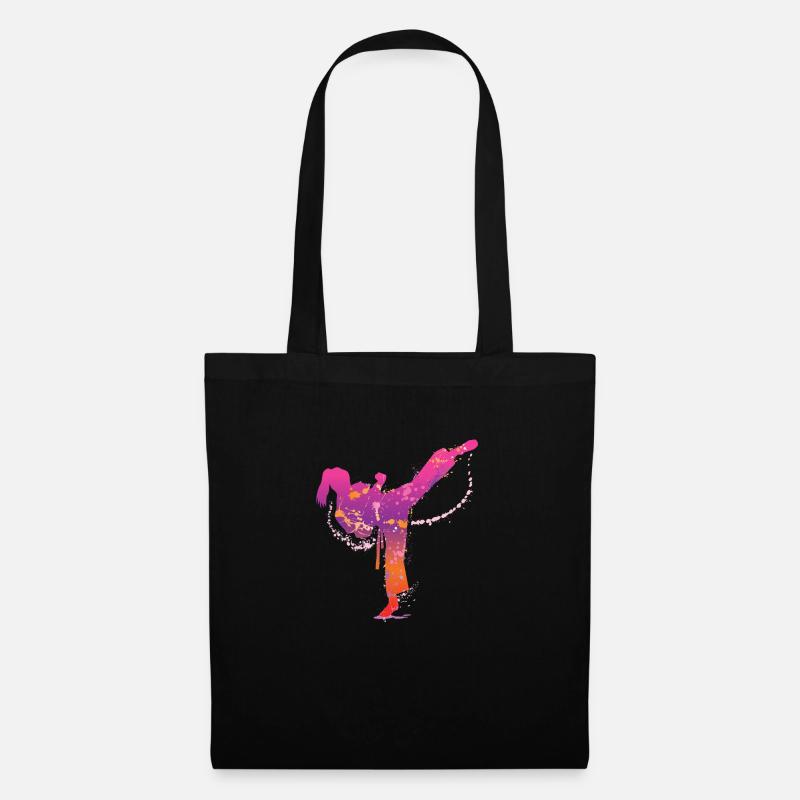 martial arts de - Stoffbeutel - Schwarz