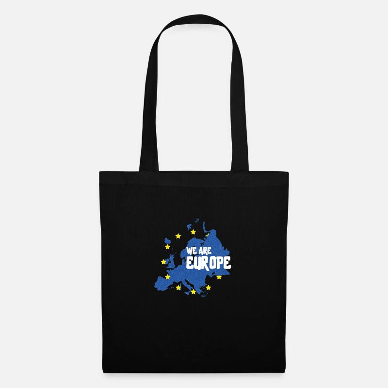 WE ARE EUROPE - Wir sind Europa Geschenk - Stoffbeutel - Schwarz