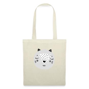 Chat scandinave - Sac en tissu - nature - Devant