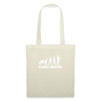 Clarinet Evolution Music T-Shirt - Tote Bag - nature - Front