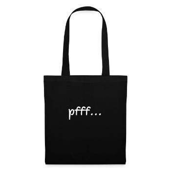 pffff - Stoffbeutel - Schwarz - Vorne