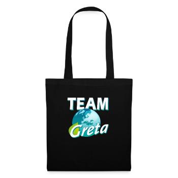 TEAM Greta - Stoffbeutel - Schwarz - Vorne