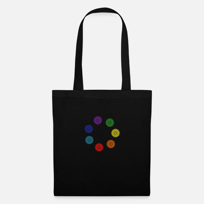 chakra farben chakren - Stoffbeutel - Schwarz