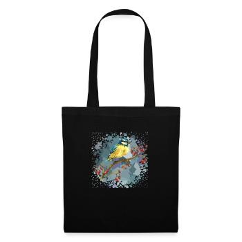 Oiseau de sikorka - Sac en tissu - noir - Devant