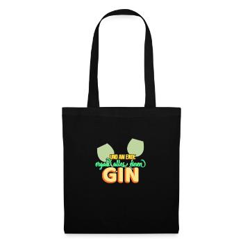 Et finalement, tout s'est avéré être un gin! idée cadeau - Sac en tissu - noir - Devant