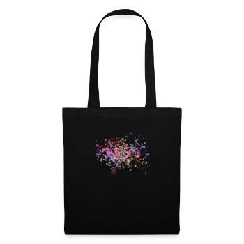 Globetrotter map with watercolor idea - Tote Bag - black - Front