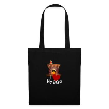 I LOVE HYGGE - Stoffbeutel - Schwarz - Vorne