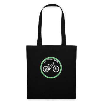 Fahrrad - Stoffbeutel - Schwarz - Vorne
