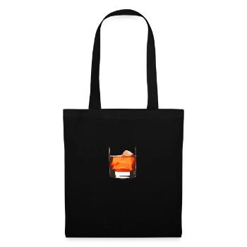 verre à whisky - Sac en tissu - noir - Devant
