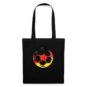 fussball deutschland - Stoffbeutel - Schwarz - Vorne