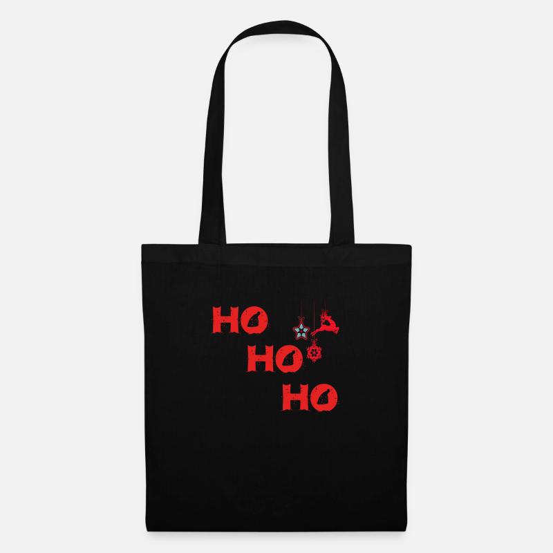 HOHOHO - Stoffbeutel - Schwarz