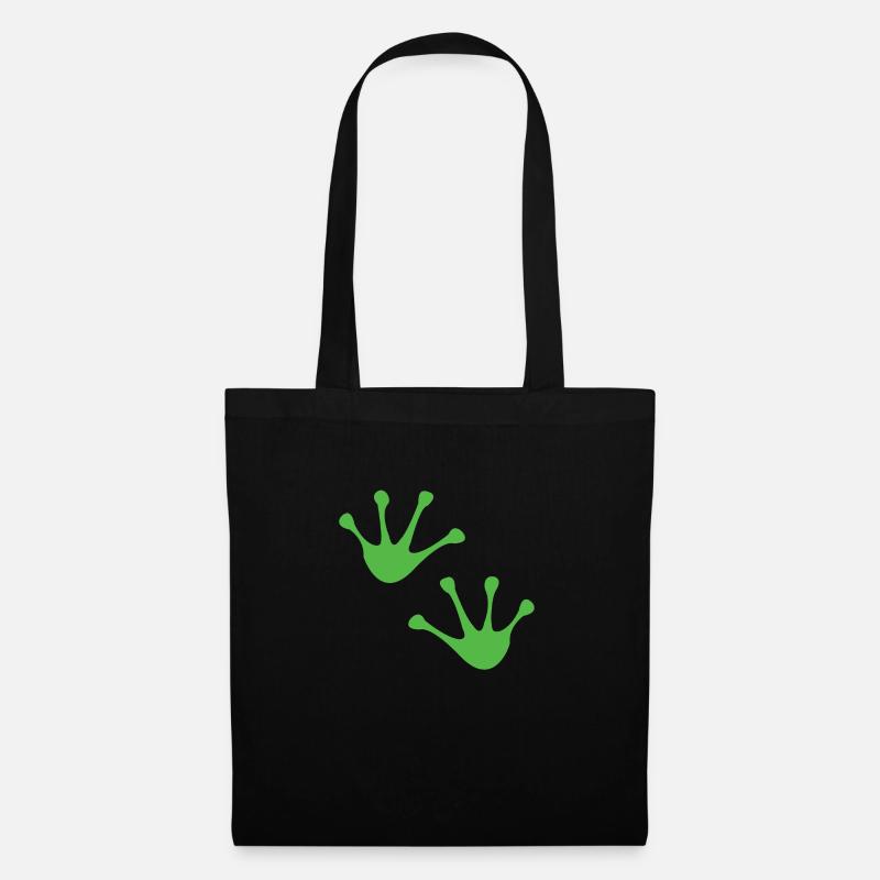 Frosch Laubfrosch Kröte - Stoffbeutel - Schwarz
