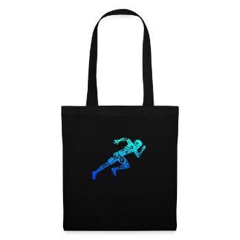Cadeau de tatouage tribal polynésien de style maori coureur - Sac en tissu - noir - Devant