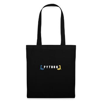Idée cadeau codeur programmeur développeur Python - Sac en tissu - noir - Devant