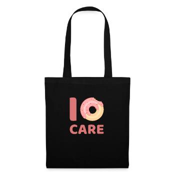 I Donut care 01 - Stoffbeutel - Schwarz - Vorne