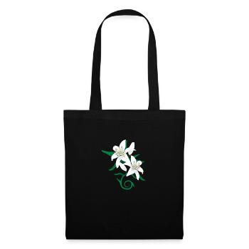 Lily flower tattoo gift idea - Tote Bag - black - Front