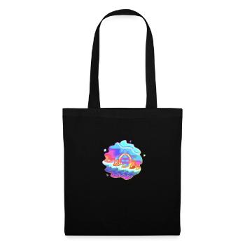 Tortue psychédélique plus plus - Sac en tissu - noir - Devant