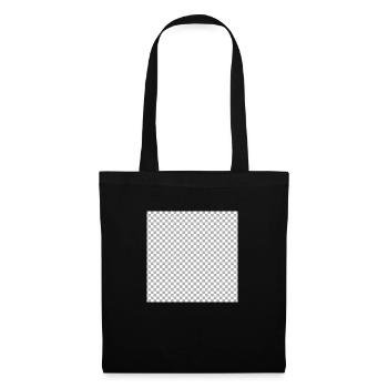 Masque à carreaux gris clair et blanc - Sac en tissu - noir - Devant