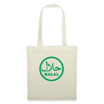 Halal Wallah - Stoffbeutel - Natur - Vorne