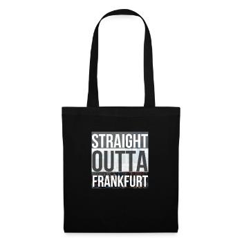 straight outta Frankfurt pic - Sac en tissu - noir - Devant