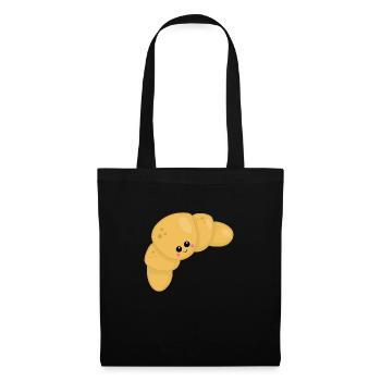 Croissant - Stoffbeutel - Schwarz - Vorne