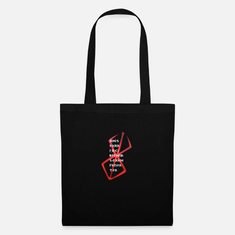 Berserker Rune - Stoffbeutel - Schwarz