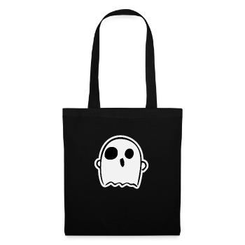 Fantôme mignon - Sac en tissu - noir - Devant