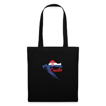 Croatia Balkans | Croatian Croat holiday gift - Tote Bag - black - Front